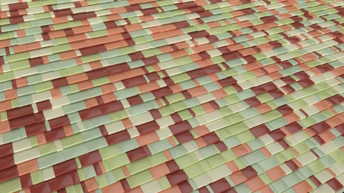 Architectural shingles and 3-tab shingles on a residential roof